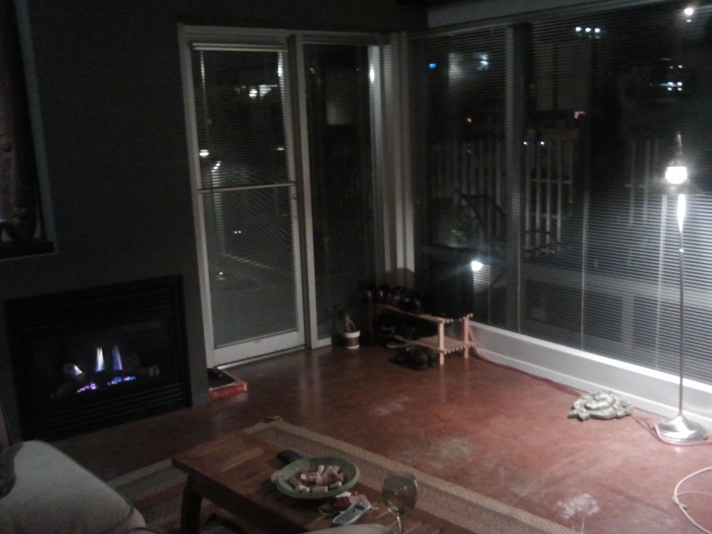 Inside at night Inside at night
