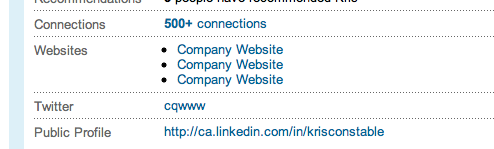 LinkedIn screenshot LinkedIn screenshot